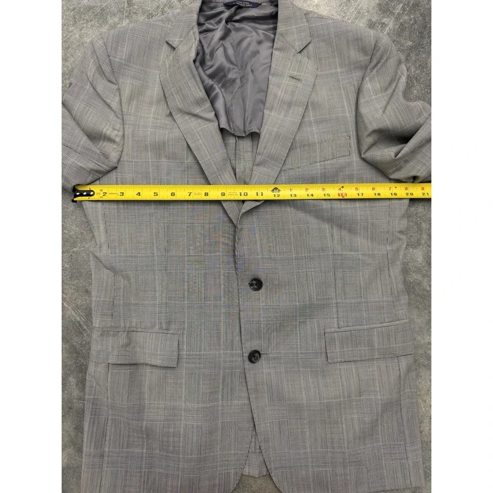 Brooks Brothers Vitale Barberis Canonico Blazer Jacket Wool Mens 38S Italy Gray